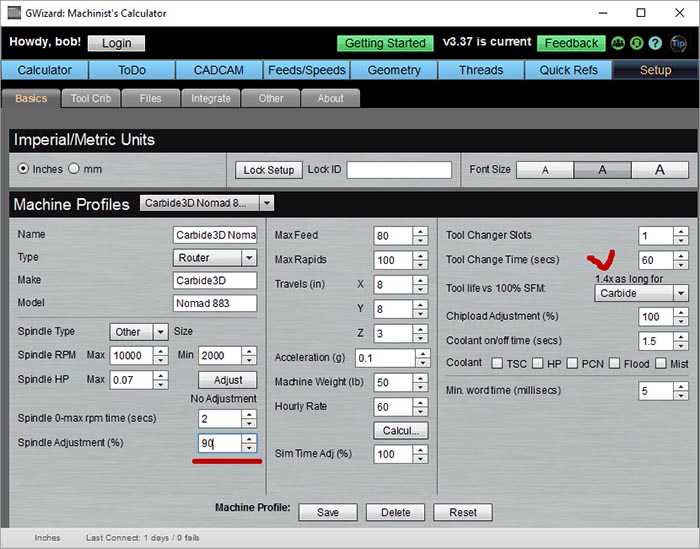 Taylors Tool Life Equation Calculator