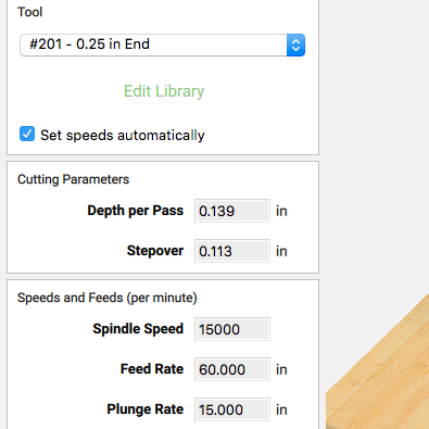 Speeds and feeds library