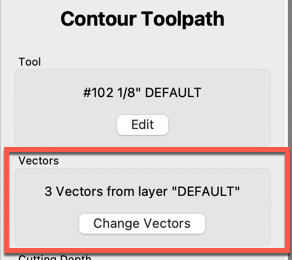 Toolpaths assigned to a layer